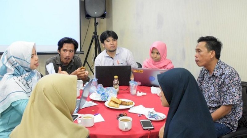 Suasana workshop Peningkatan Proposal Program Kreativitas Mahasiswa (PKM) untuk Pendanaan 2020, di Hotel Tree, Jl Pandang, Makassar.