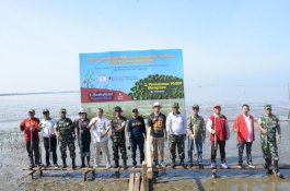 Pengabdian FIB Unhas di Untia, Revitalisasi Taman Baca Lalu Tanami Pantai dengan Mangrove