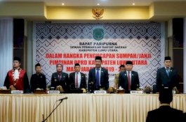 IDP Saksikan Pelantikan Pimpinan Baru DPRD Lutra 