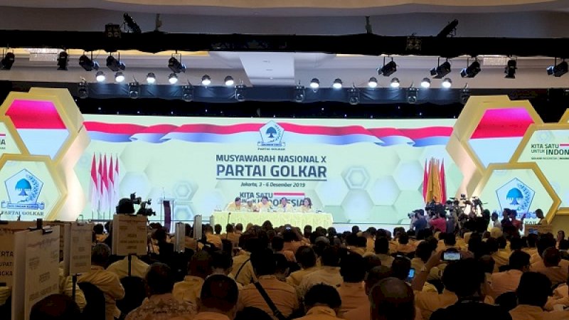 Suasana Munas Partai Golkar di Ritz-Carlton, Rabu malam (4/12/2019).