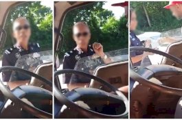 Polisi Berhentikan Pengemudi Tak Punya SIM, Istri Sopir Tuduh Dia Minta Suap
