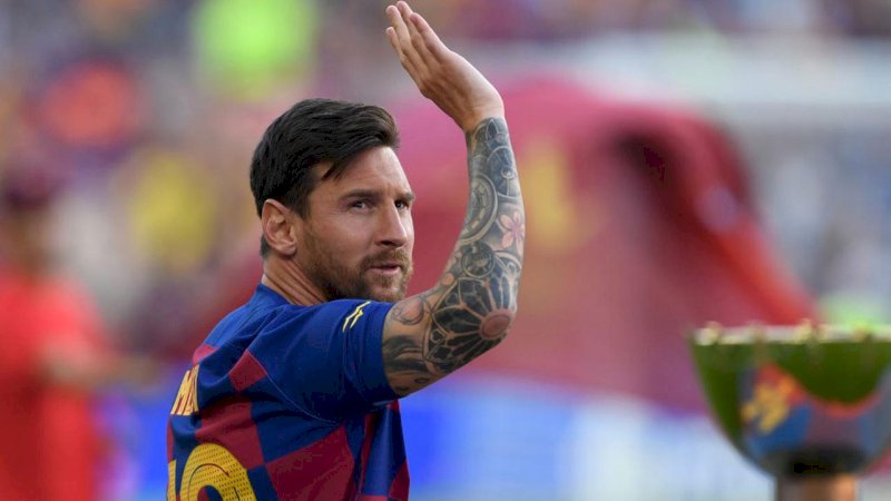 Lionel Messi, megabintang Barcelona. (AFP/Josep Lago)