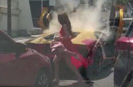 Lamborghini Terbakar di Surabaya, Ini Identitas Sopir Perempuan yang Selamat