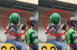 Kasih Ibu Sepanjang Masa, Viral Emak-Emak Cari Kutu Anak saat Dibonceng Ojol