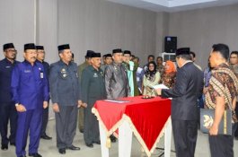 Sembilan Pejabat Tinggi Pratama Sidrap Dilantik