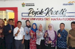 Bersama Bank Mandiri, Unhas Resmikan Pojok Kreatif