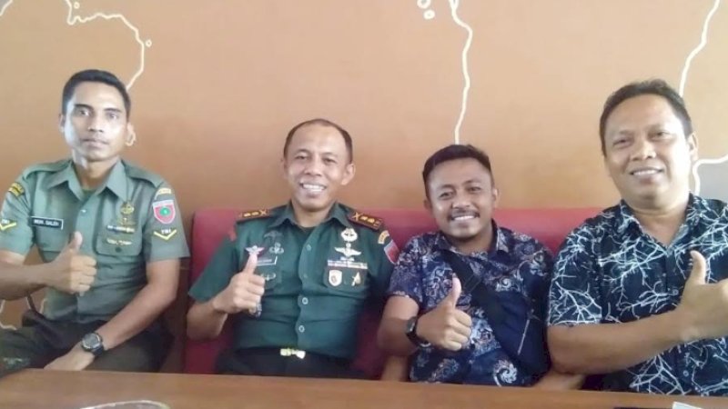 Dandim 1425 Jeneponto, Letnan Kolonel (Letkol) Infanteri Irfan Amir (kedua dari kiri)