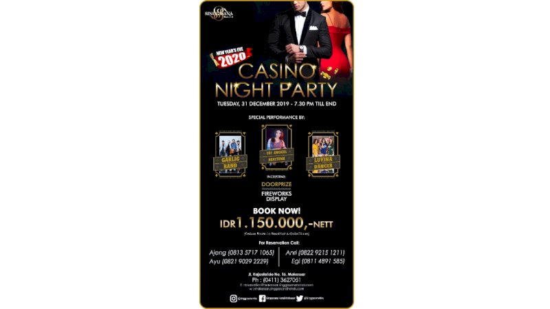 Pengisi Pesta Malam Pergantian Tahun di Hotel Singgasana Makassar