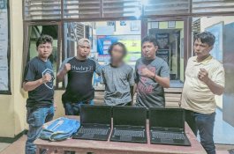 Polisi Ringkus Pemuda Pencuri Laptop di Jeneponto