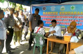 Satlantas Polres Wajo Giring Angkutan Umum ke Terminal lalu Periksa Sopirnya