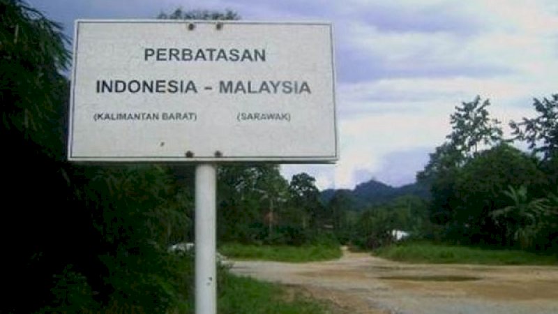 Perbatasan Indonesia-Malaysia. (Foto: Riau Online)