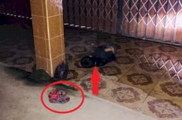 Tidur Kehujanan di Teras Ruko, Posisi Sandal Bocah Ini Bikin Warganet Terharu