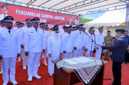 Bupati Jeneponto Lantik 30 Kades Terpilih di Stadion