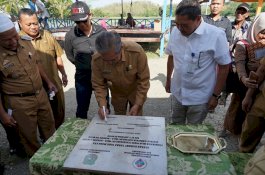 Dirjen Pengembangan Kawasan Transmigrasi Resmikan Jalan dan Jembatan Gantung di Sidrap