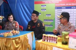 Gaya Suardi Saleh Turun Langsung Pantau Pengamanan Malam Tahun Baru di Barru