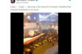 Jenderal Iran Tewas, Menlu AS Unggah Video Warga Irak Menari-nari di Jalan Raya