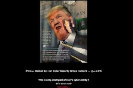 Peretas Iran Bobol Situs Amerika, Ada Gambar Trump Ditonjok dan Mengeluarkan Darah