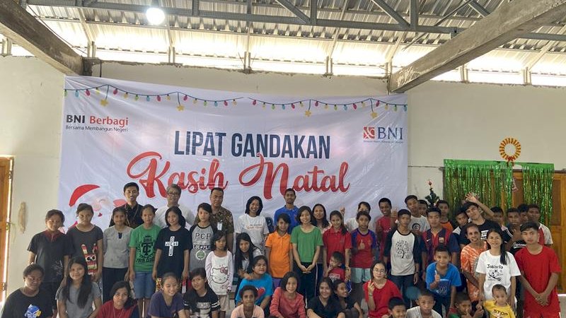 Kegiatan Natal BNI Wilayah Makassar di Panti Asuhan Cipta Generasi Baru