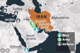 Iran Dikelilingi oleh Pangkalan dan Fasilitas Militer AS, Ini Gambarannya