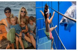 Ayah dan Ibu Ini Memasukkan Anaknya ke Laut, Mulut Hiu Sudah Menganga