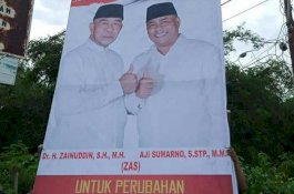 Pilkada Selayar 2020: Paket H Zainuddin-Aji Sumarno Menguat, Baliho Mulai Disebar