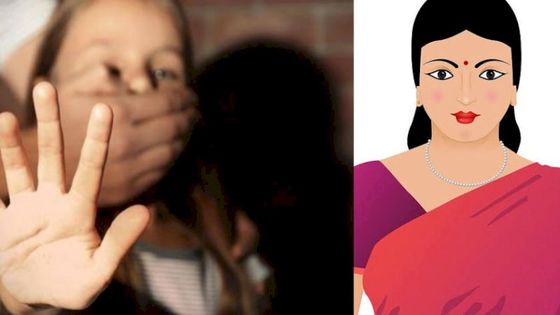 Ilustrasi Foto Anak yang sedang diculik (kiri) ilustrasi gambar seorang wanita india (kanan) (istimewa)