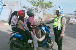 Cewek Bonceng Tiga Terjaring Razia Satlantas Polres Jeneponto
