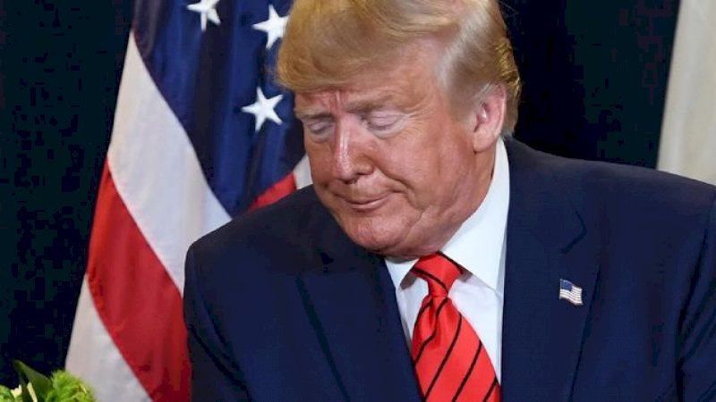 Sidang pemakzulan Presiden AS, Donald Trump, oleh Senat bakal digelar Selasa pekan depan. (SAUL LOEB / AFP)