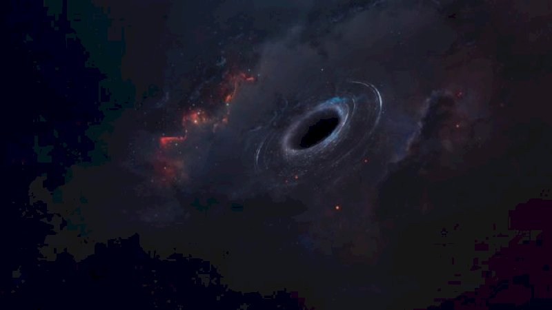 Ilustrasi lubang hitam. [Shutterstock]