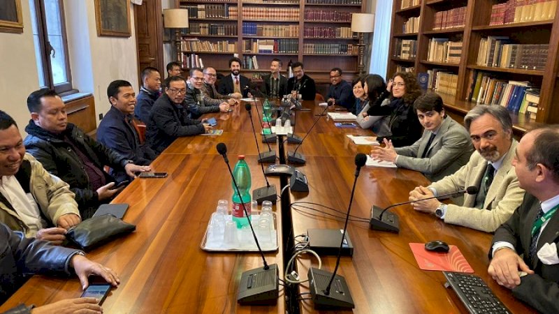 Menteri Pertanian RI, Syahrul Yasin Limpo mengunjungi Confagricoltura di Roma, Senin (20/1/2020).