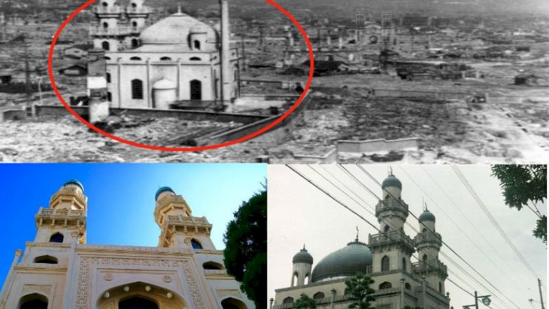 Masjid Kobe Setelah Bom Atom Dijatuhkan (Istimewa)