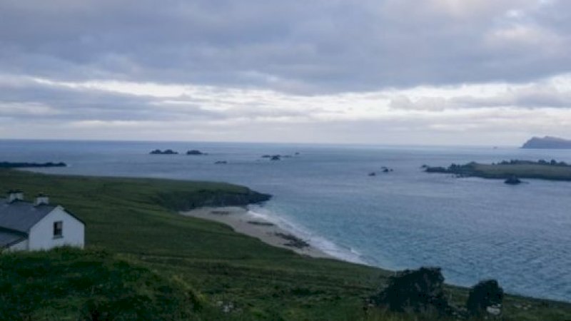 Great Blasket, County Kerry, lepas pantai barat Irlandia.