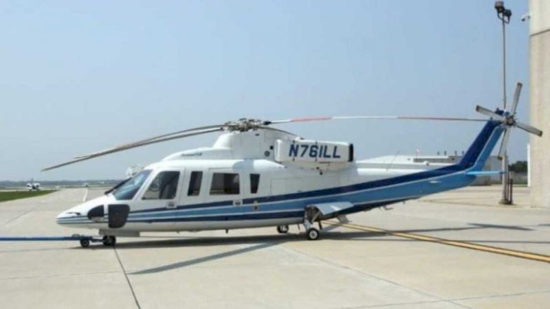 Helikopter Sikorsky S76 (Twitter)