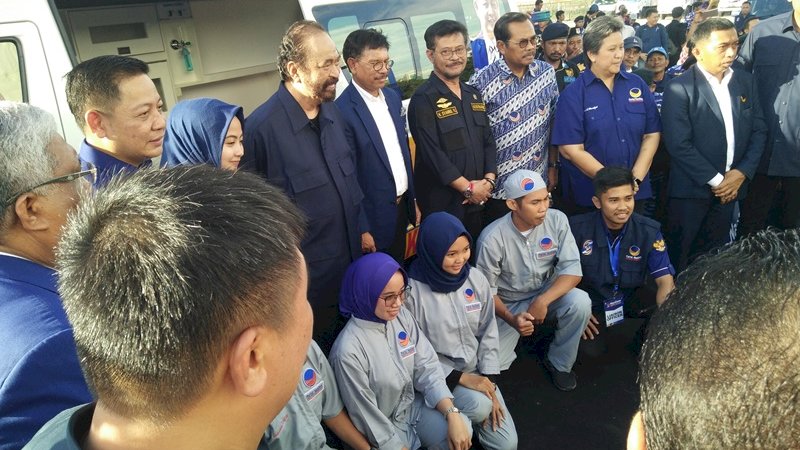 Banggakan NasDem Sulsel, Surya Paloh: SYL Jadi Menteri Campur Tangan RMS