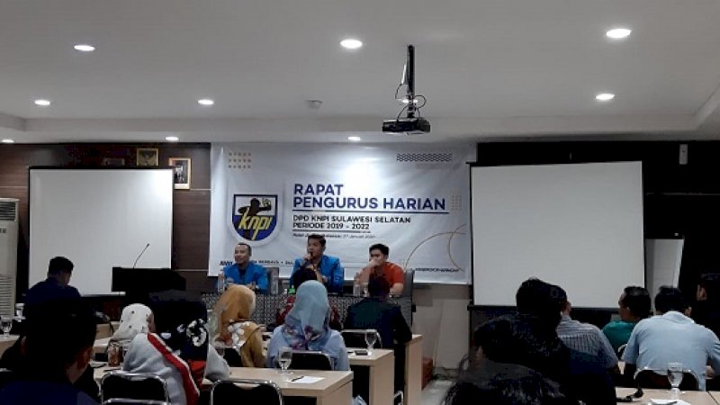 Arham Basmin Tancap Gas, Kumpulkan Pengurus KNPI Sulsel Bahas Program Kerja