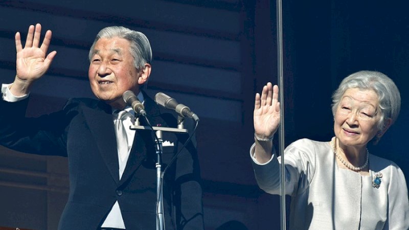 Mantan Kaisar Jepang, Kaisar Akihito dan permaisuri, Michiko.