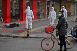 Warga Wuhan Tiba-Tiba Mati Tergeletak di Jalan, Bekasnya Langsung Disemprot Disinfektan