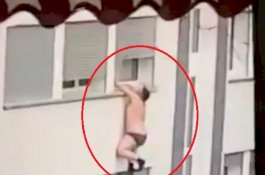 Suami Selingkuhan Pulang, Pria ini Menggantung di Jendela Hanya Pakai Celana Dalam