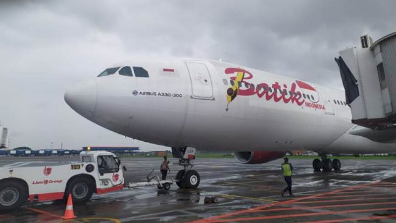 Pesawat Batik Air menjalankan misi kemanusiaan ke Wuhan.