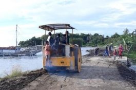 Banjir Barru, Jalan dan Jembatan di Pude’e Mulai Diperbaiki