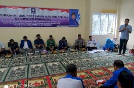 Peresmian Dihadiri Mitra Fakhruddin, Sekretariat PAN Enrekang Bertetangga Kantor Bupati