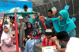 Diresmikan Ketua PKK, Masjid di Wajo Ini Siapkan Tempat Bermain untuk Anak-Anak