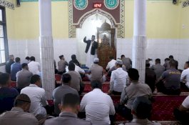 Polres Pelabuhan Makassar Doa Bersama Agar Virus Corona Tak Masuk Indonesia