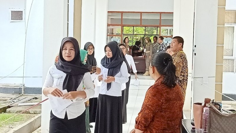 Peserta ujian SKD CPNS di Luwu Utara.