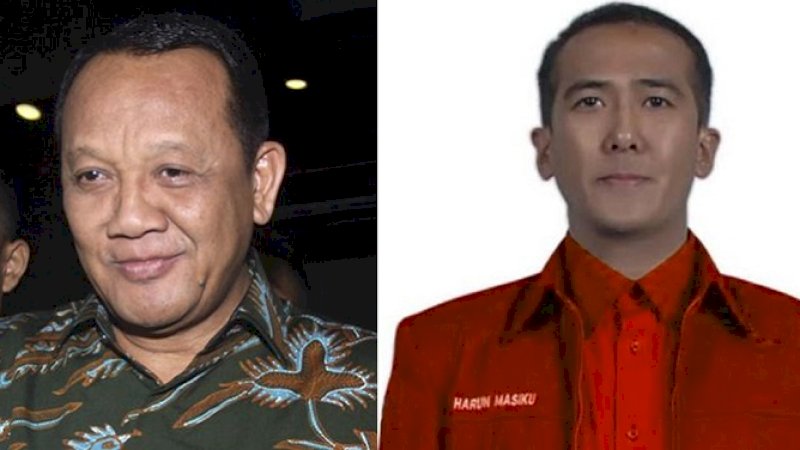 Nurhadi (kiri) dan Harun Masiku