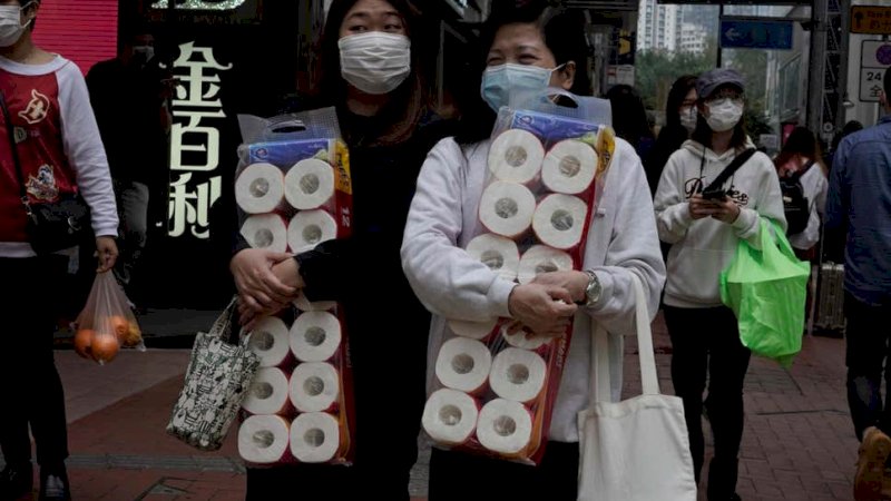 Kelompok Bersenjata Rampok Supermarket di Hong Kong, Ambil Ratusan Tisu Toilet