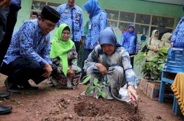 Lewat Tanam Pohon, Bunda PAUD Barru Ajarkan Murid TK Jaga Lingkungan