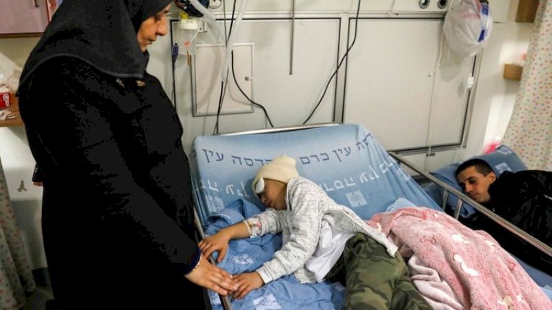 Bocah Palestina yang ditembak tentara Israel.