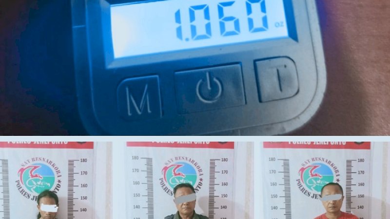 Polisi Tangkap Tiga Terduga Pengedar di Jeneponto, Ada Guru dan Kasek Berstatus ASN