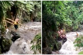 Pria Ini Viral, Gunakan Tangga Selamatkan Siswa SMPN 1 Turi yang Susur Sungai